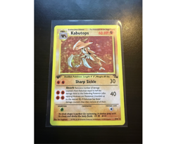 Pokemon TCG Kabutops 1st Edition Rare Holo Card #9/62 Fossil #9 - Image 1