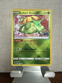 Pokemon TCG Radiant Venusaur Pokemon Go Card 004/078 Holo Rare - Image 1