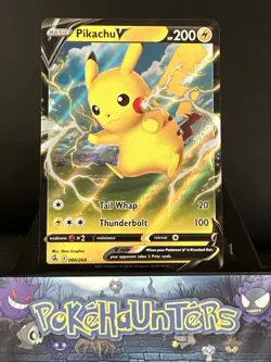 Pokemon Card Pikachu V 086/264 Fusion Strike Half Art Rare NM - Image 1