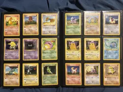 Pokemon Base Set Shadowless Lot - 79 Cards Near Complete! MP-LP BOTH PIKACHUS! - Image 3