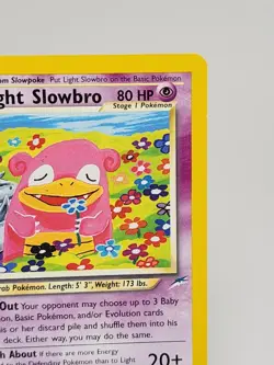 Light Slowbro Pokemon Card 51/105 Holo Rare Neo Destiny LP Excellent Condition - Image 3
