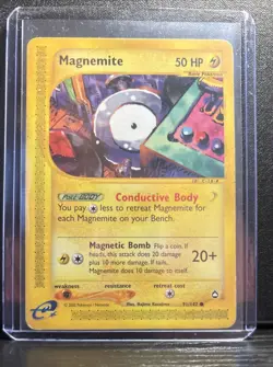 Magnemite 91/147 Vintage 2002 Pokemon Aquapolis Non-Holo Card - Image 1