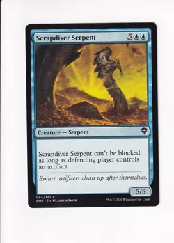 2020 MAGIC THE GATHERING MTG COMMANDER LEGENDS SCRAPDIVER SERPENT (#1) (X) - Image 1