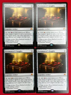 MTG 4X Pyromancer's Goggles X4 Magic Origins - LP/MP - Image 1