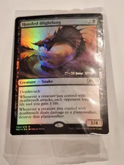 Hooded Blightfang - SEALED PRERELEASE PROMO - M21 - Magic the Gathering MTG Nice - Image 1