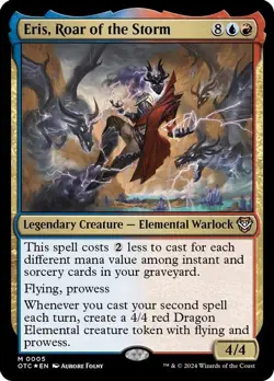 MTG Outlaws of Thunder Junction Commander - Eris, Roar of the Storm (Foil) - Image 1