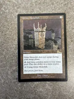 Magic The Gathering MTG Grim Monolith Urza's Legacy Ex Unplayed - Image 1