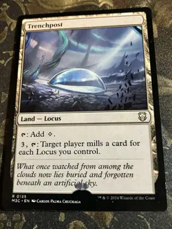 Trenchpost Commander: Modern Horizons 3 MTG MISPRINT SHIFTED STAMP - Image 1