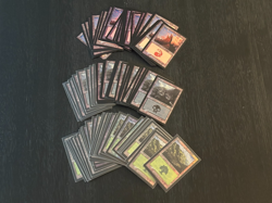 96x Commander Masters Retro Foil Lands Bulk Lot - Swamp, Mountain, Forest - MTG - Image 1