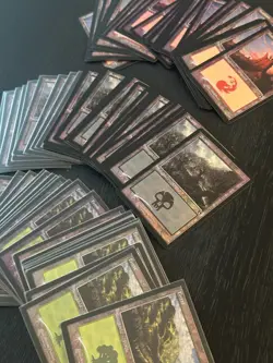 96x Commander Masters Retro Foil Lands Bulk Lot - Swamp, Mountain, Forest - MTG - Image 2