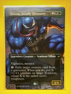 Venom, Deadly Devourer (Borderless) R Marvel's Spider-Man: Eternal-Legal 22 NM - Image 1