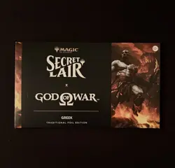 Magic The Gathering Secret Lair God of War: Greek Foil Sealed In-Hand - Image 1