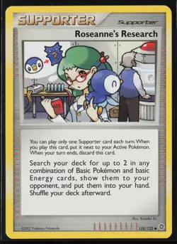 Pokemon Roseanne's Research #125/132 Secret Wonders Near Mint or Better - Image 1