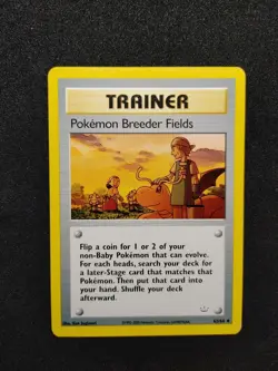 Pokemon Breeder Fields 62/64 Uncommon Pokemon Unlimited Neo Revelation MP+ WOTC - Image 1