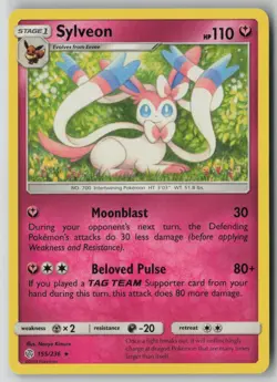 Sylveon 155/236 Pokemon TCG Sm-Cosmic Eclipse Regular Rare (Near Mint) NM 1 - Image 1