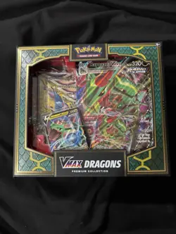 Pokemon TCG Sword & Shield - Vmax Dragons Premium Collection Box - *READ* - Image 1