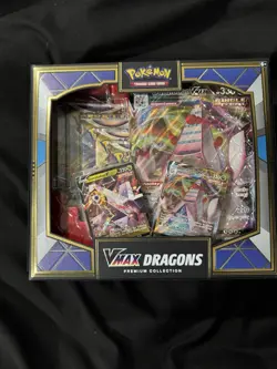 Pokemon TCG Sword & Shield - Vmax Dragons Premium Collection Box - *READ* - Image 2