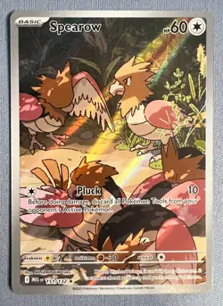 Spearow Illustration Rare 151/132 Pokemon Mega Evolution ENG - PACK FRESH / NM - Image 1