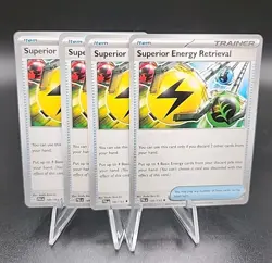 4x Pokemon Superior Energy Retrieval Playset Scarlet & Violet Paldea Evolved - Image 1