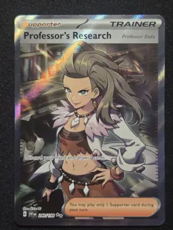Professor's Research Full Art 240/198 Ultra Rare Scarlet & Violet Pokemon TCG NM - Image 1