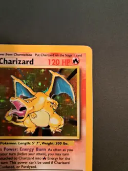 Charizard 4/102 Unlimited Holo Rare Pokemon TCG 1999 Base Set Lightly Played -LP - Image 4
