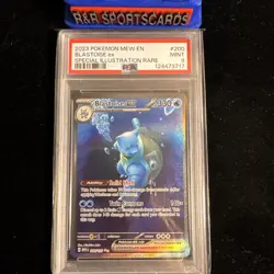 2023 Pokemon Mew En Blastoise ex #200 Special Illustration Rare PSA 9 MINT - Image 4
