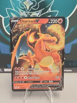 Pokemon Charizard V #017/172 Swsh09: Brilliant Stars Holo Full Art TCG NM - Image 1