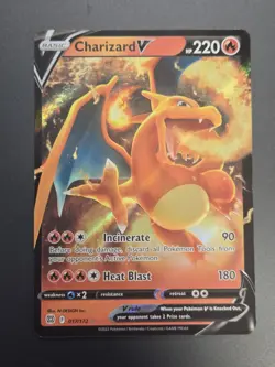 Pokemon Charizard V #017/172 Swsh09: Brilliant Stars Holo Full Art TCG NM - Image 3