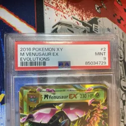 2016 Pokemon XY Evolutions M Venusaur EX #2 /108 PSA 9 Mint US Seller!!! - Image 3