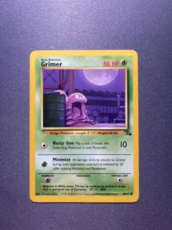 Pokemon TCG Grimer Fossil Unlimited 48/62 Regular 1999-2000 Wizards Base Set - Image 1