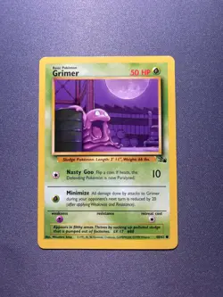 Pokemon TCG Grimer Fossil Unlimited 48/62 Regular 1999-2000 Wizards Base Set - Image 3