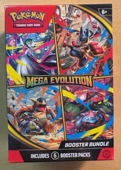 Pokemon TCG Mega Evolution Booster Bundle Box, New Sealed, 6 Packs - Image 1