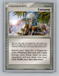 Pokemon TCG Castaway 72/100 2007 World Championships Normal MP - Image 1