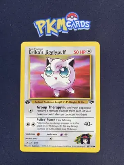 Pokemon TCG Erika’s Jigglypuff Gym Challenge 69/132 1st Edition Regular LP. - Image 1