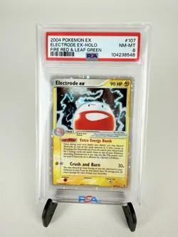 Pokemon Electrode ex 107/112 Ex Fire Red & Leaf Green PSA 8 NM-MT - Image 1