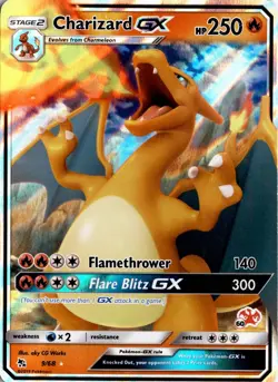Pokemon TCG Charizard GX 9/68 Hidden Fates Battle Academy Deck Stamp TCG - Image 3