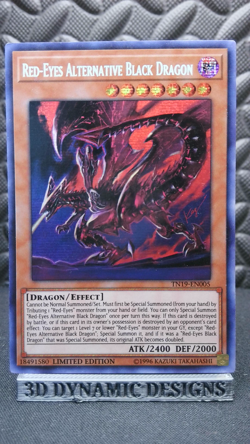 | Yugioh Red-Eyes Alternative Black Dragon TN19-EN005 Secret 2019 Gold NM ?? | - Image 1