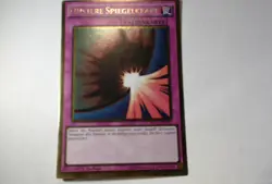 Yugioh FINSTERE SPIEGELKRAFT , pgl3-de092 Gold Rare deutsch Near Mint 1. Auflage - Image 1