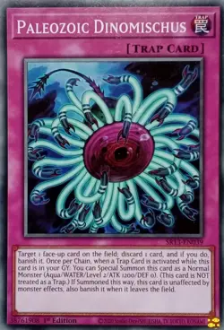 SR13-EN039 PALEOZOIC DINOMISCHUS COMMON 1ST EDITION YuGiOh CARD - Image 1