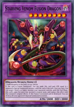 Yugioh RA04-EN272 - Starving Venom Fusion Dragon - Platinum Secret Rare - Image 1