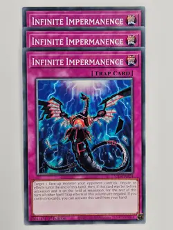 Yu Gi Oh - 3x L5DD-ENA24 Infinite Impermanence - Common - Image 1