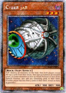 Cyber Jar - RA03-EN095 - Platinum Secret Rare - 1st Edition Yugioh - Image 1