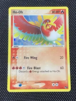 Ho-Oh 1/17 Swirl POP Series 5 Holo Rare Vintage Ex Era Pokemon Card LP+ - Image 1