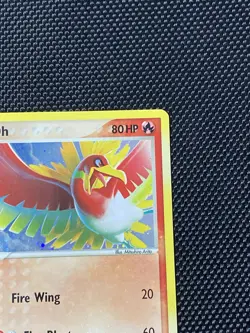 Ho-Oh 1/17 Swirl POP Series 5 Holo Rare Vintage Ex Era Pokemon Card LP+ - Image 3