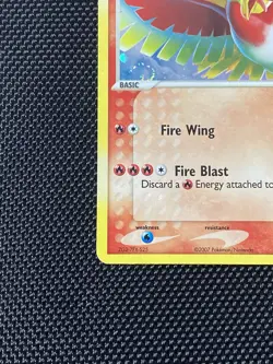 Ho-Oh 1/17 Swirl POP Series 5 Holo Rare Vintage Ex Era Pokemon Card LP+ - Image 5