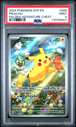 Pikachu SVP088 - SV Black Star Promo - Pokemon Card - PSA 9 Mint #2 - Image 1