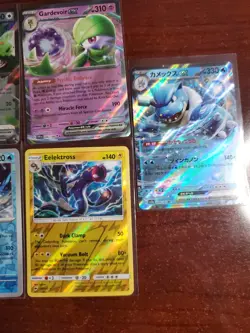 Pokemon 5 Card Lot Holos EX, V And Rare Cards , Great Value Set Building Lot3 - Image 3
