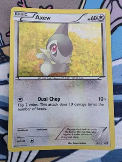 Pokemon TCG Axew McDonald's Promos Holo Card 12/12 McDonald's Promo - Image 1