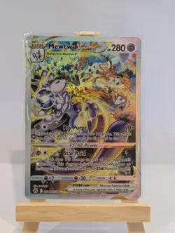 Custom Fan Art Mewtwo Vstar High Quality Custom Card Foil Finish - Image 2