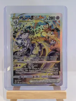 Custom Fan Art Mewtwo Vstar High Quality Custom Card Foil Finish - Image 3
